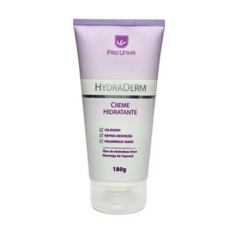 HydraDerm 180g Pro Unha - Creme Hidratante e Renovador com Óleo de Amêndoas e Manteiga de Cupuaçu